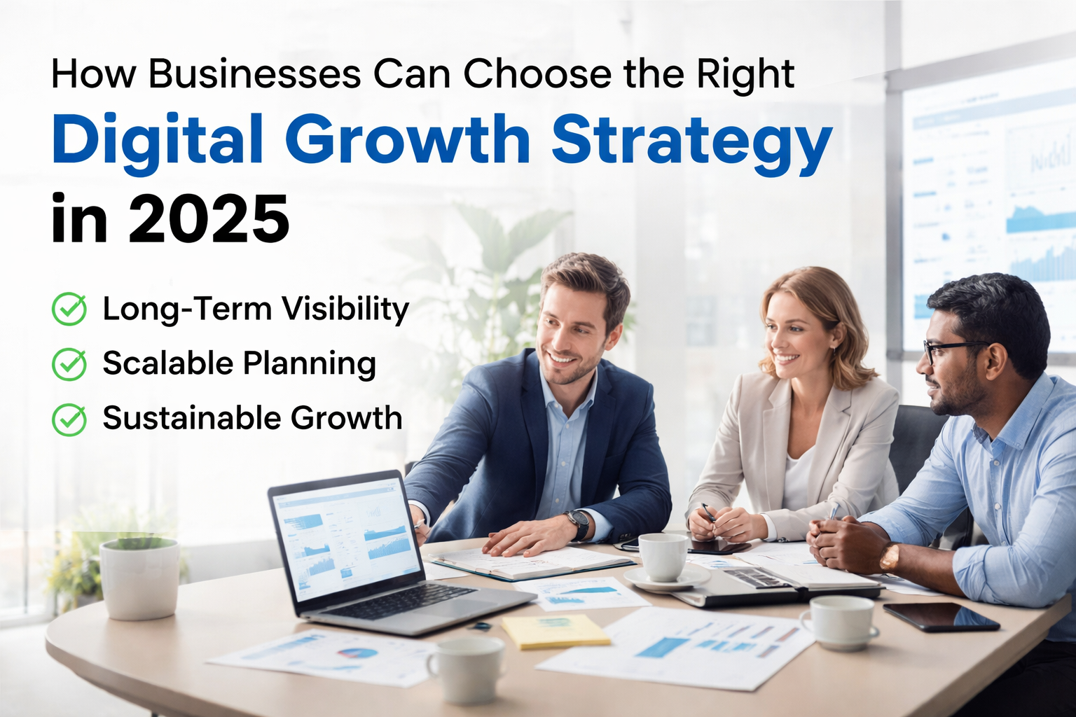business digital growth strategy planning with analytics and online visibility in 2025