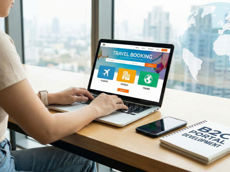 b2c travel portal development