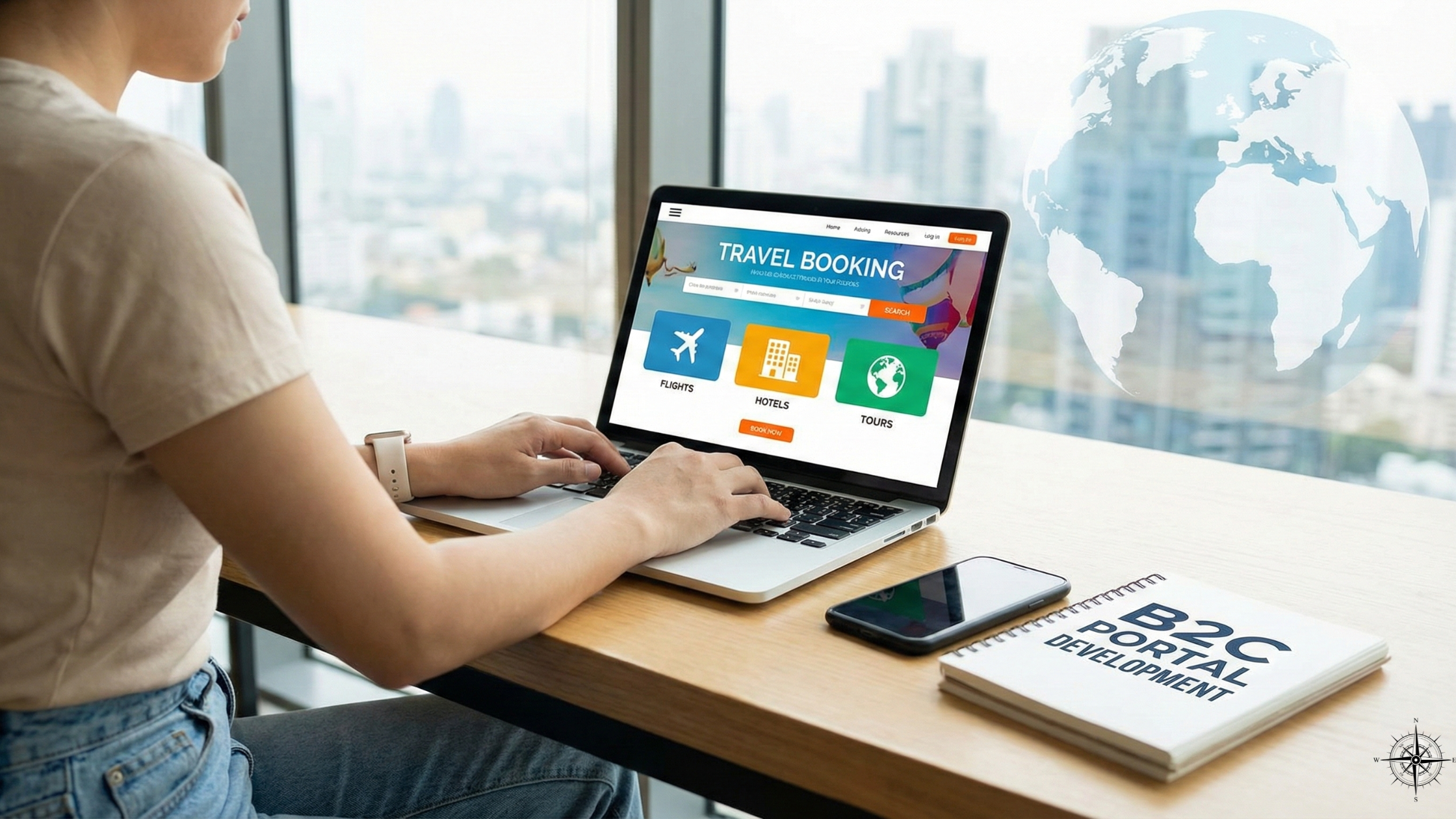 b2c travel portal development