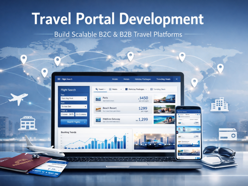 Modern travel portal development platform with real-time flight and hotel booking system