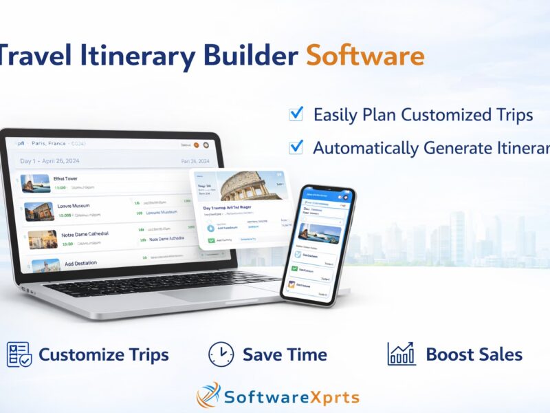 travel itinerary builder software showing day wise trip planning