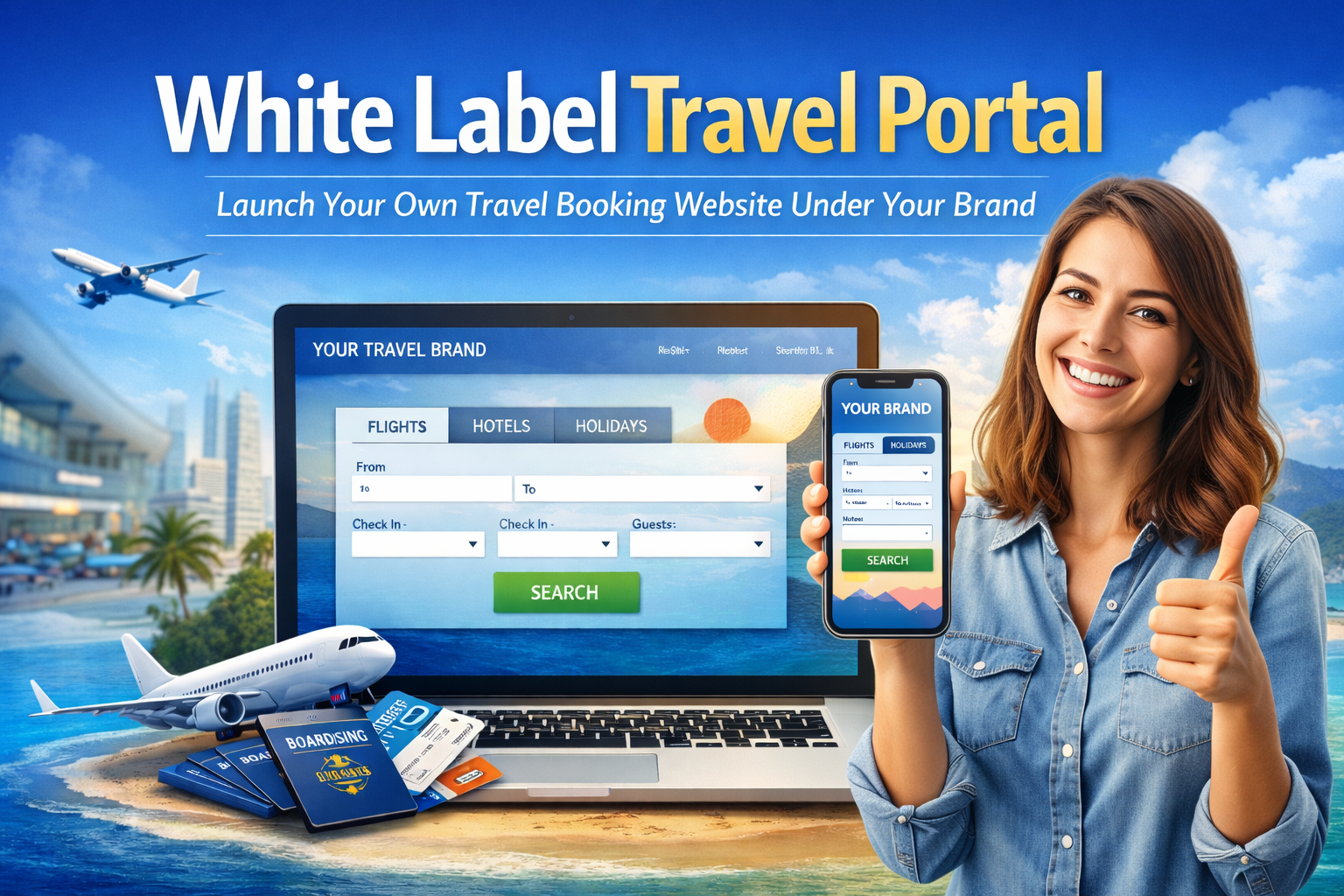 white label travel portal booking website